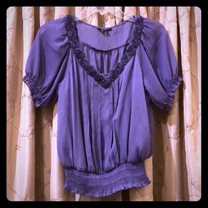 XOXO Purple Blouse w/ matching Tank Top